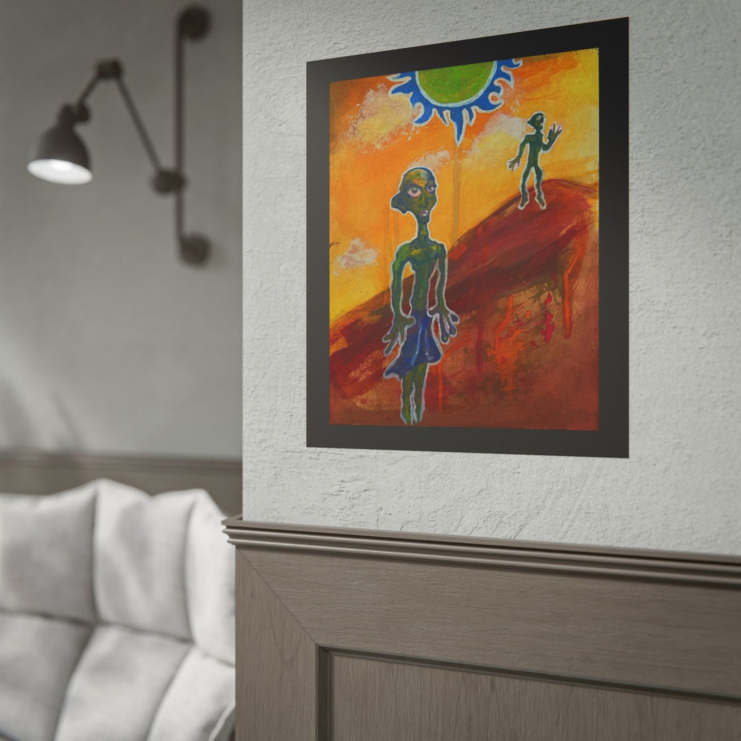 Two Aliens Print