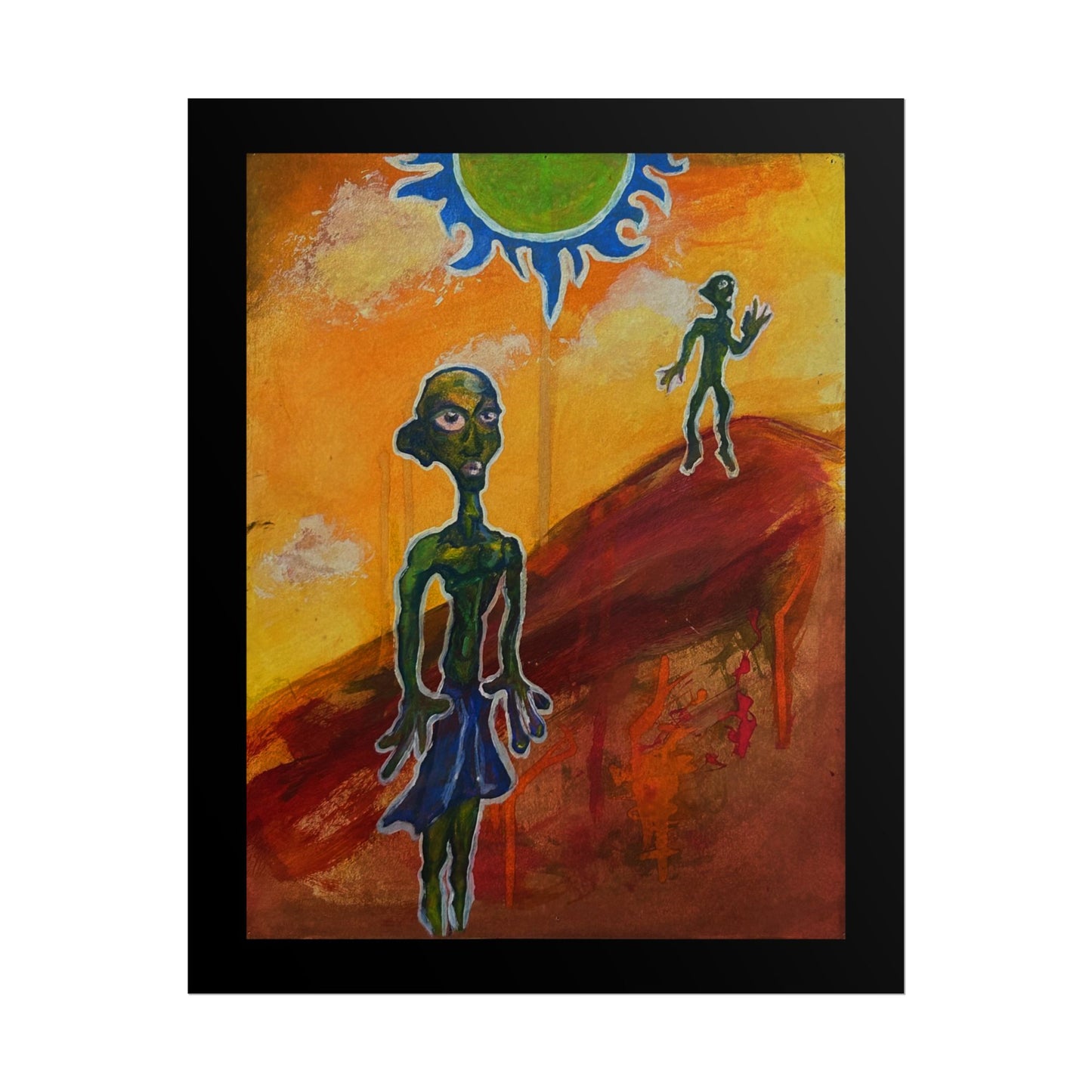 Two Aliens Print