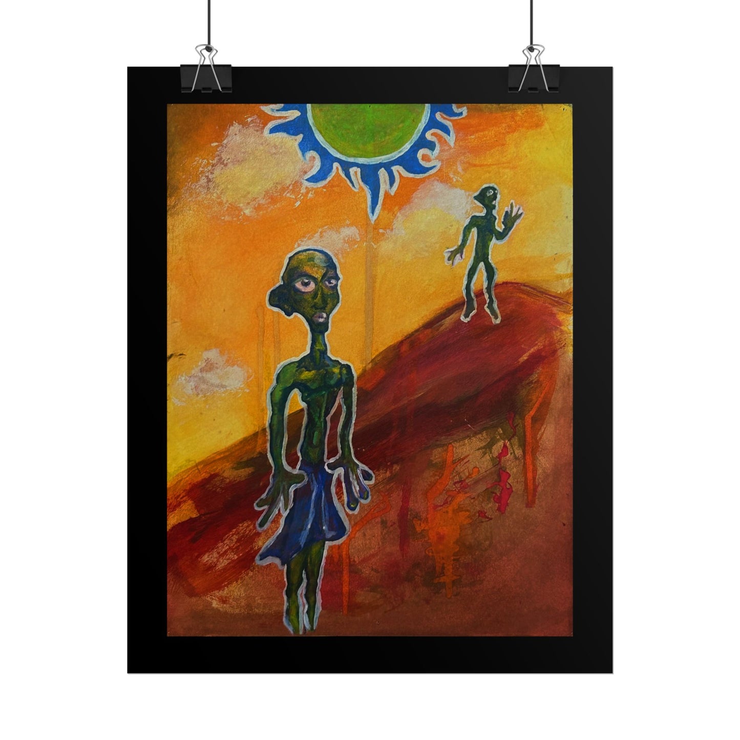 Two Aliens Print