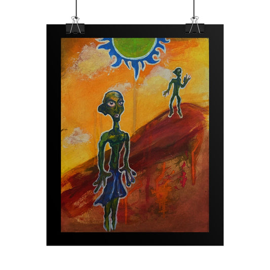 Two Aliens Print