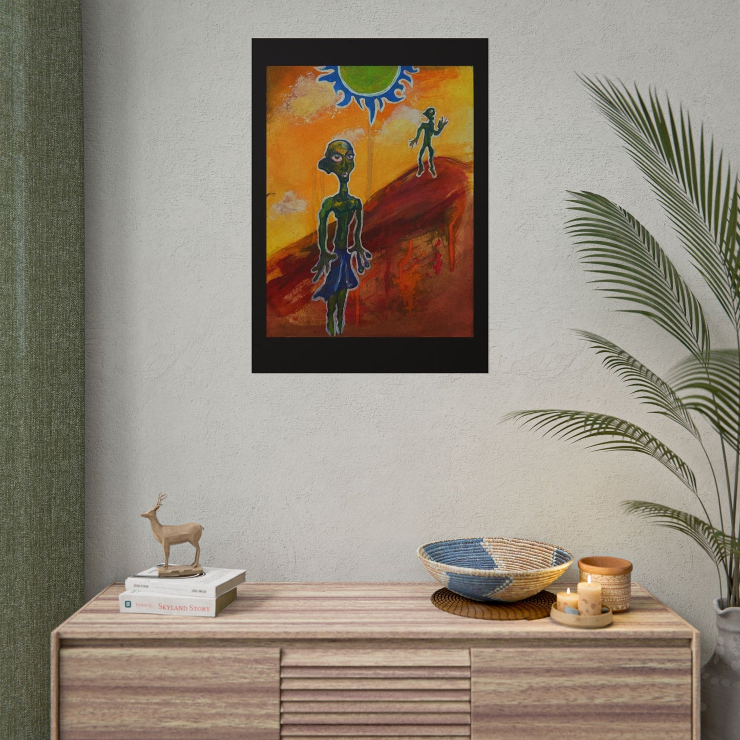Two Aliens Print