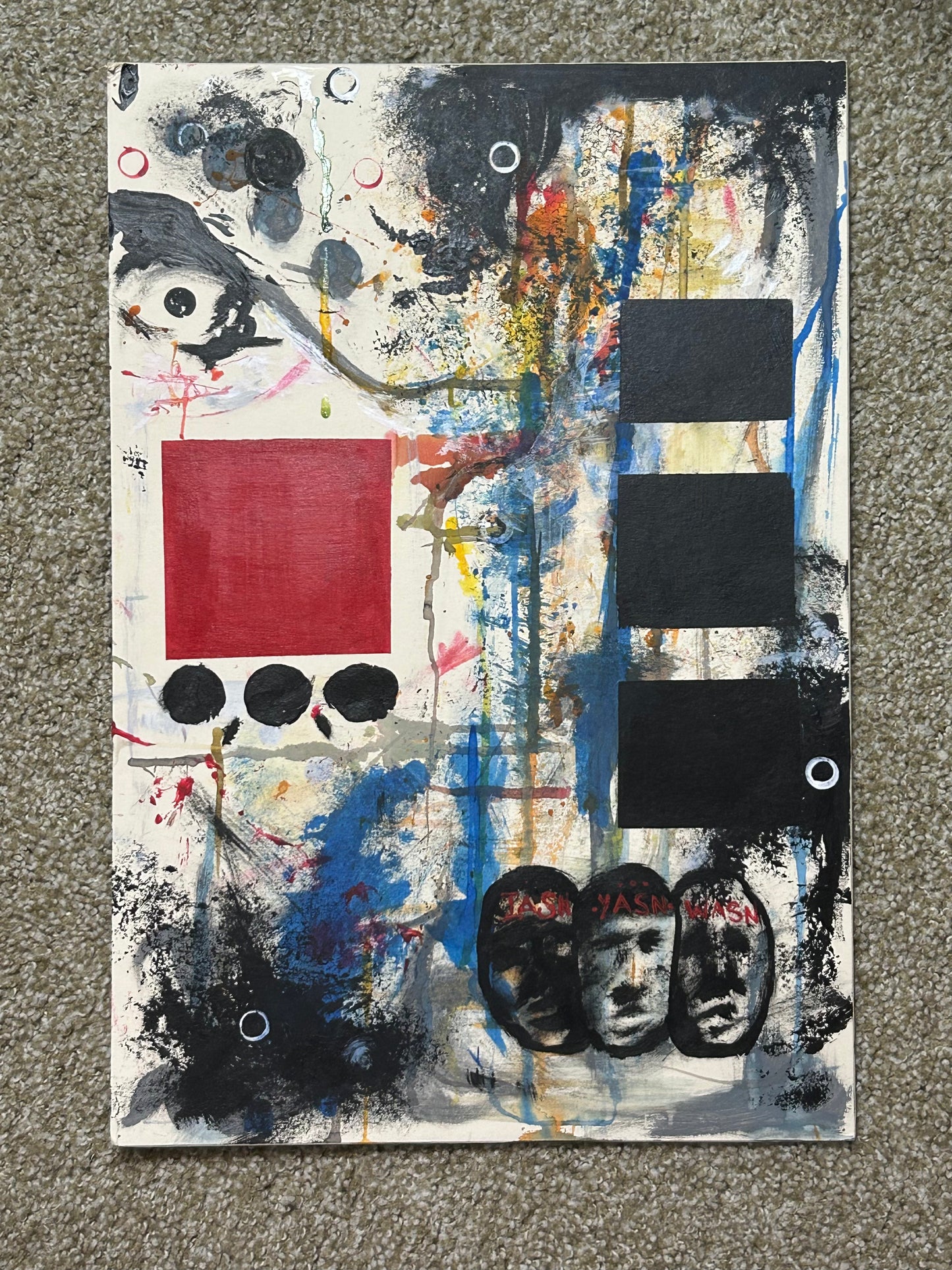 Cobalt World - Original Abstract painting by Despond