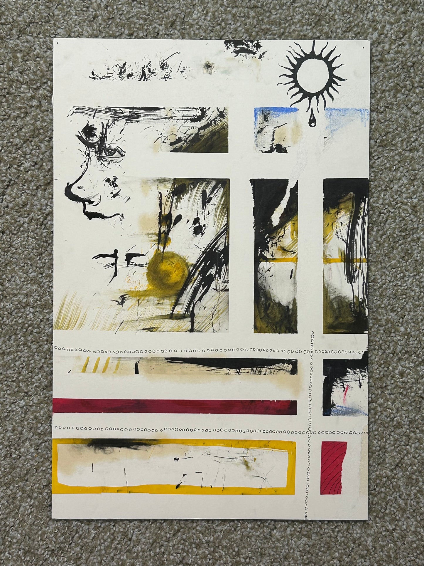 Parted the Sea - Original Abstract Painting by Despond