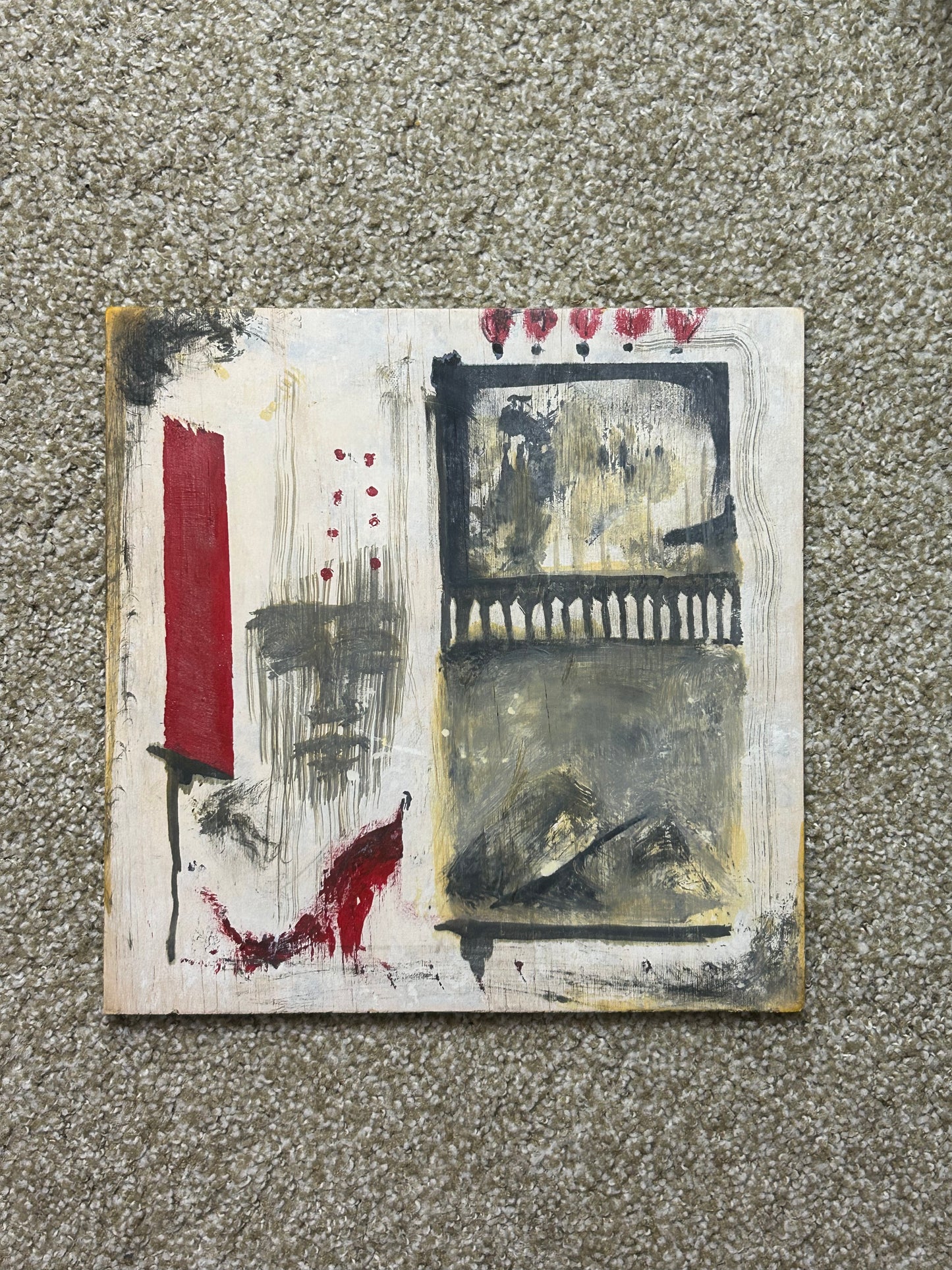 Spider Web Castle - Original Abstract Painting by Despond