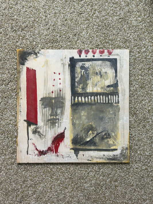 Spider Web Castle - Original Abstract Painting by Despond